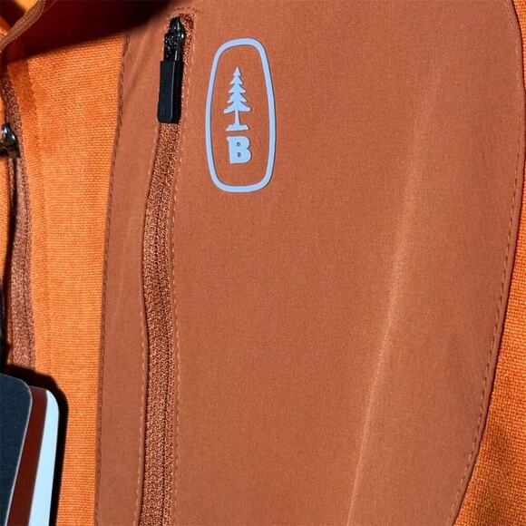 BASS OUTDOOR Men's 2XL Orange Half-Zip Stretch Lightweight Pullover Sweater - Picture 5 of 7